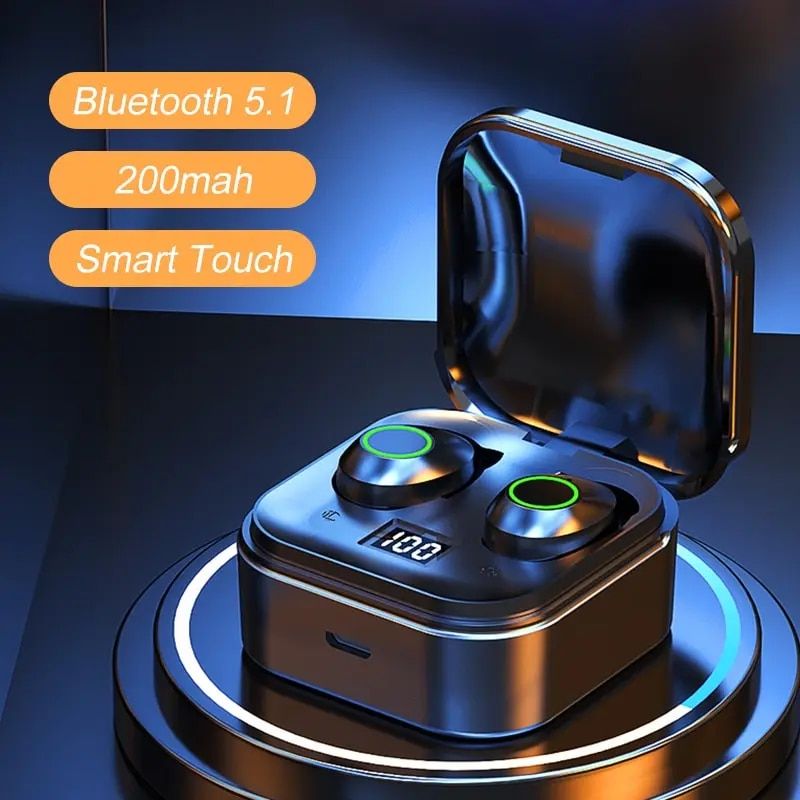 TG02mini Casque sans fil sport Bluetooth 5.1TWS avec écran tactile, réduction du bruit et faible latence_voghion.com