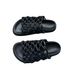 Wanhuo Unlabeled Women's Woven Versatile Thick-Soled Mules Comfortable Platform Slippers Flat Slides_voghion.com