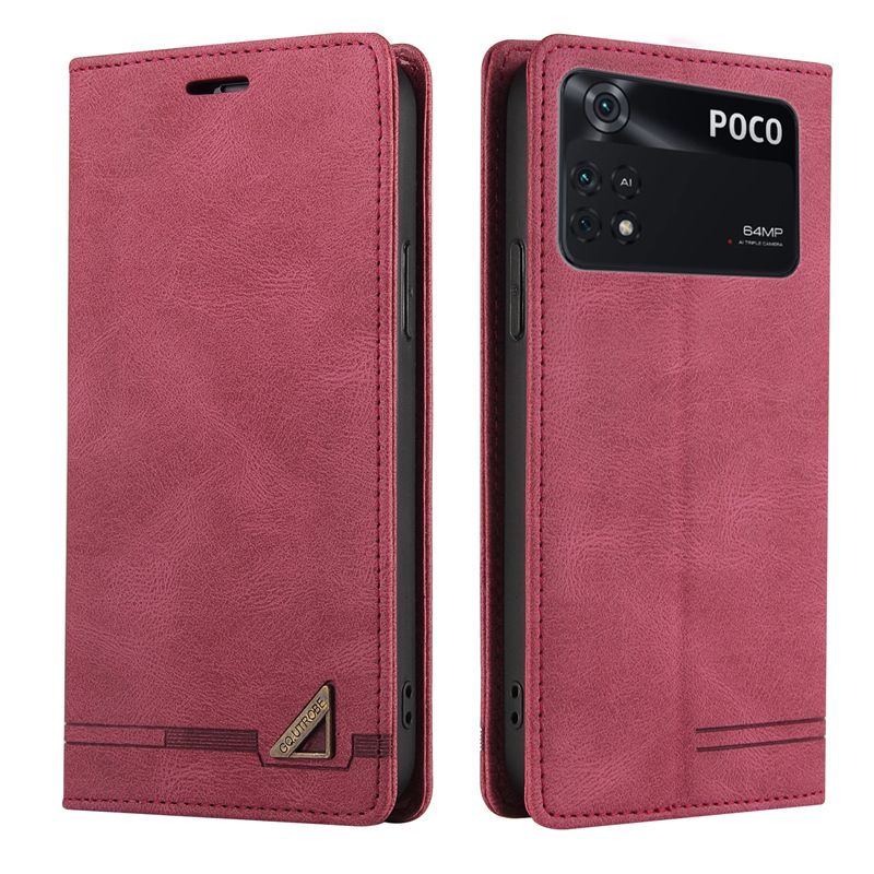 Leather Flip Case For Xiaomi POCO X5 Pro 5G X4 X3 GT M5 M3 M4 Pro F4 C40 X4 Pro 5G F3 RFID Blocking Wallet Bag Case Capa_voghion.com