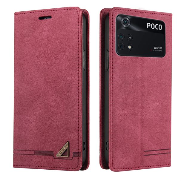 Leather Flip Case For Xiaomi POCO X5 Pro 5G X4 X3 GT M5 M3 M4 Pro F4 C40 X4 Pro 5G F3 RFID Blocking Wallet Bag Case Capa_voghion.com