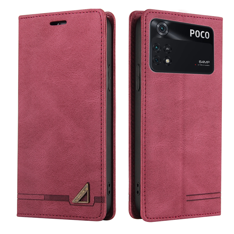 Leather Flip Case For Xiaomi POCO X5 Pro 5G X4 X3 GT M5 M3 M4 Pro F4 C40 X4 Pro 5G F3 RFID Blocking Wallet Bag Case Capa_voghion.com