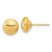 14k Polished Button Post Earrings_voghion.com