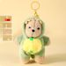 Plush Pajama Bear Keychain Pendant Cute Bear Backpack Pendant Couple Cute Small Gift Keychain Wholesale_voghion.com