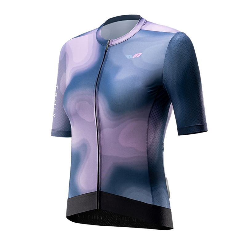 Maillot de cyclisme sur route à manches courtes pour femme ROCKBROS TVI avec fermeture éclair, pour l'été_voghion.com