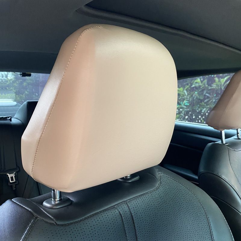 Universal PU Leather Car Cover Elastic Waterproof Dustproof Seat Protectors For SUV Truck Front Rear Headrest Accessory_voghion.com
