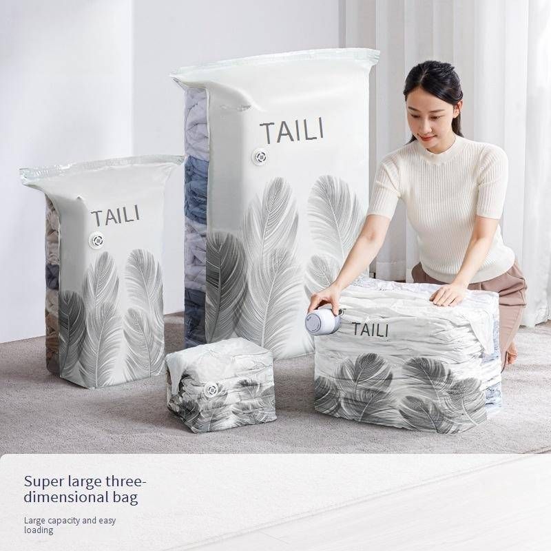 Vacuum Storage Bags With Electric Pump - Extra Large Compression Bags For Blankets & Clothes (100% Waterproof Space Saving Storage Solution)_voghion.com