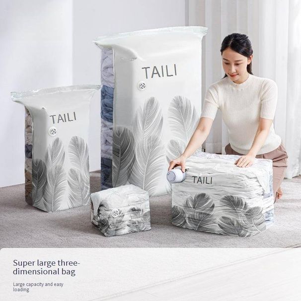 Vacuum Storage Bags With Electric Pump - Extra Large Compression Bags For Blankets & Clothes (100% Waterproof Space Saving Storage Solution)_voghion.com