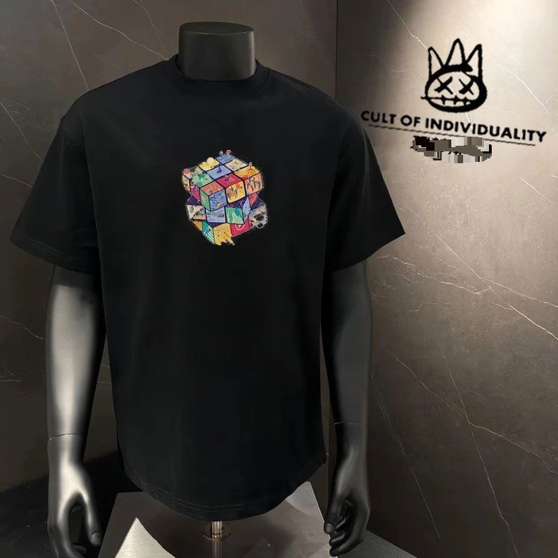 Loose Casual T-shirt On Clothes 2025 New Cotton Short-sleeved Summer Men's And Women's T-shirt Ins Crew Neck Top_voghion.com