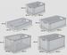 Heavy Duty Plastic Stacking Industrial Euro Storage Containers Boxes Crates_voghion.com