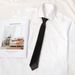 Unisex Black Tie Herren Reißverschluss Lazy No-Tie Hemd verziert JK lang und kurz Preppy Student Handbeat Girl_voghion.com