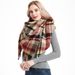 Unisex Women's autumn and winter shawl with plaid square scarf_voghion.com