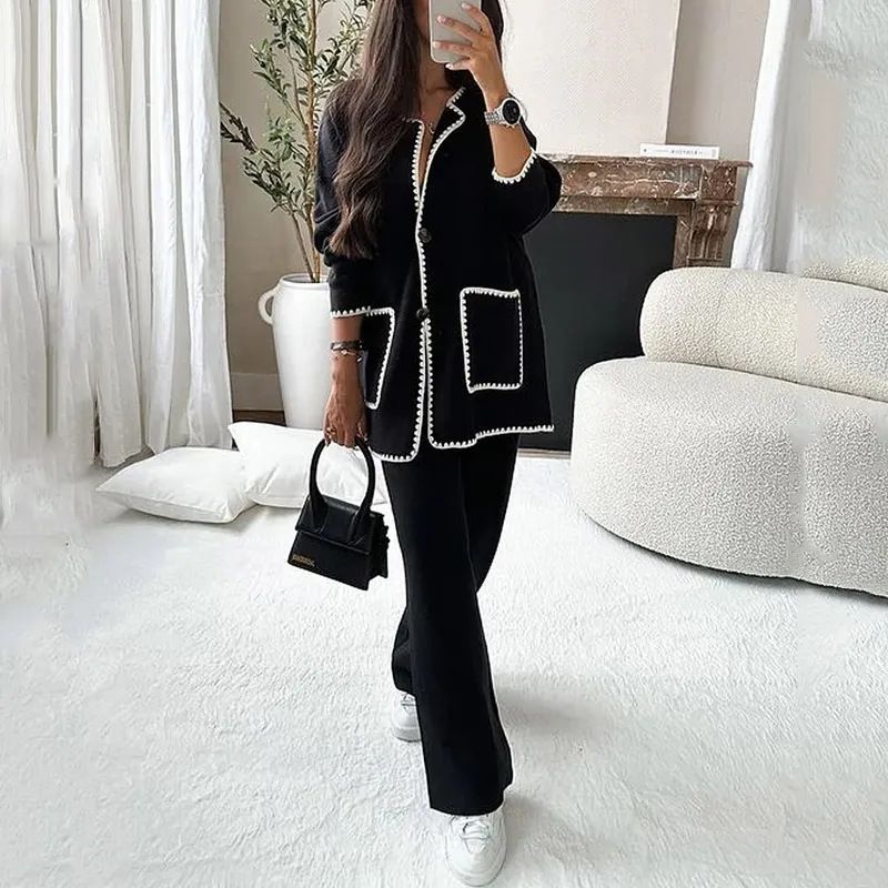 Frauen sommer neue stil kleine duft mode faul lässig promi temperament anzug_voghion.com
