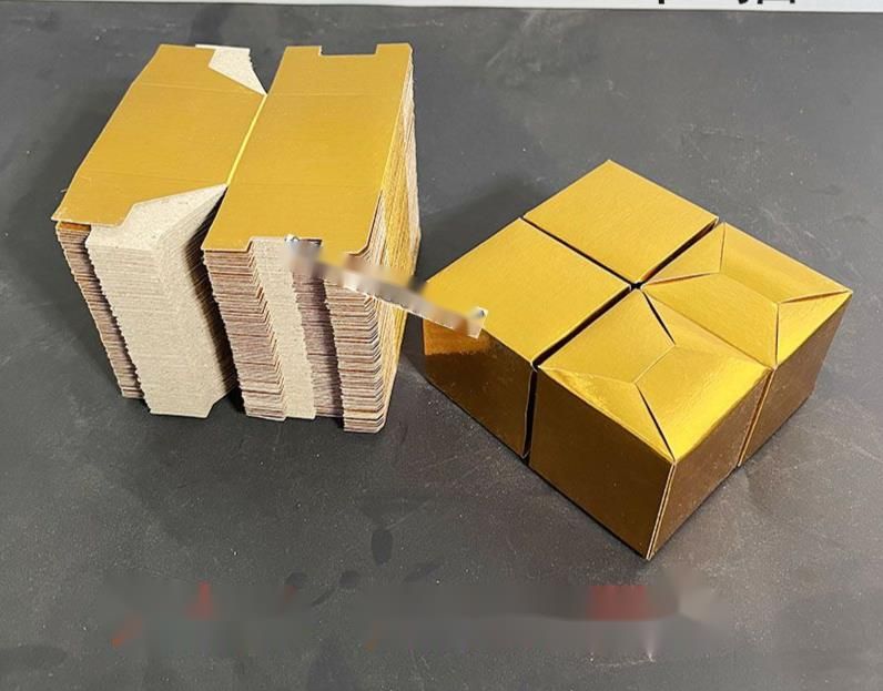 Sceau officiel pliant à l'ancienne, brique semi-finie antiadhésive, lingot d'or carré, papier brûlant, cinq périodes_voghion.com