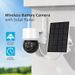 Icsee Solar Low Power Consumption Ball Machine Bezprzewodowa kamera WiFi 3MP HD Solar Low Power Consumption_voghion.com
