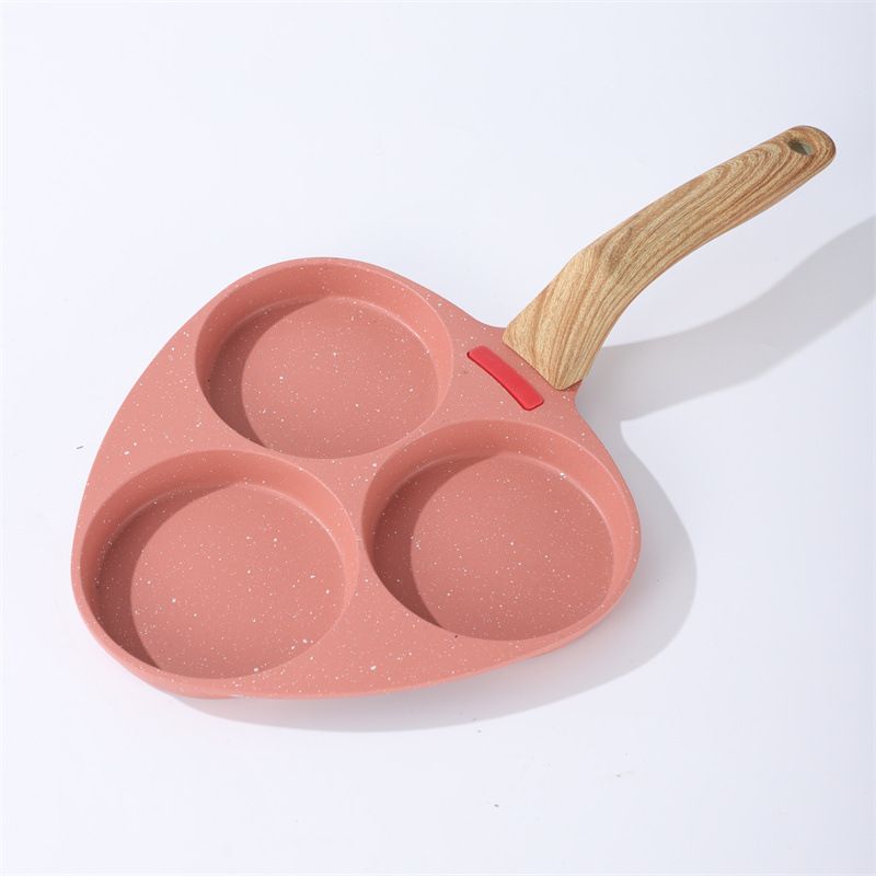 3-Hole Breakfast Maifan Stone Special For Frying Eggs Non-Stick Steak Egg Pancake Pan_voghion.com
