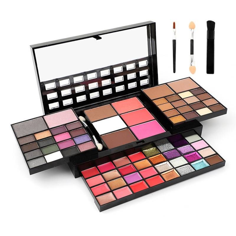 Set de machiaj cu 74 de culori, luciu de buze, fard de pleoape, set de iluminator_voghion.com