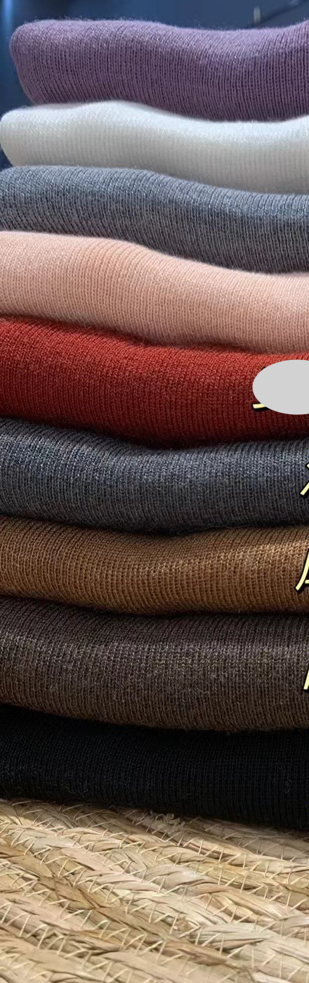 Women's Clothing Wool Sweater High Collar Sweater Women's Spring And Autumn High End Slim Bottom Pullover Knitted Sweater Thin White_voghion.com