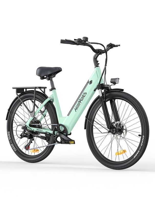 MileCity 1 Electric Bike, 7 Speed Electric Bicycle 36V 13Ah Removable Battery, 25km/h & 80-100km Range Urban Commuter E-bike, IP65 Waterproof_voghion.com