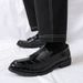 Neue Mode aus echtem Leder Quaste Business Casual Loafer Schuhe für Männer Schwarze Business Formale Lederschuhe für den täglichen Büro Casual Herrenschuhe für Dr_voghion.com