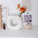 Modern Square Ceramic Vase Set - White Porcelain Home Decor For Flowers & Dried Arrangements, Minimalist Centerpiece For Living Room & Office_voghion.com