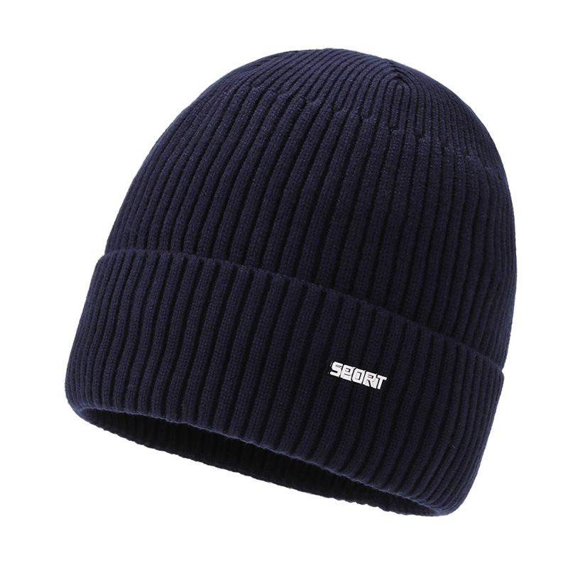 Hutt Männer Hierscht a Wanter Nei Plüsch Waarm Wanddicht Wollkapp Outdoor Vëlos Ouermützen Déckt Gestrickt Hutt_voghion.com
