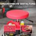 Werkstatthocker Con Rollen E Tablett, Höhenverstellbar 40-51 Cm, Bis 135 Kg, Rot_voghion.com
