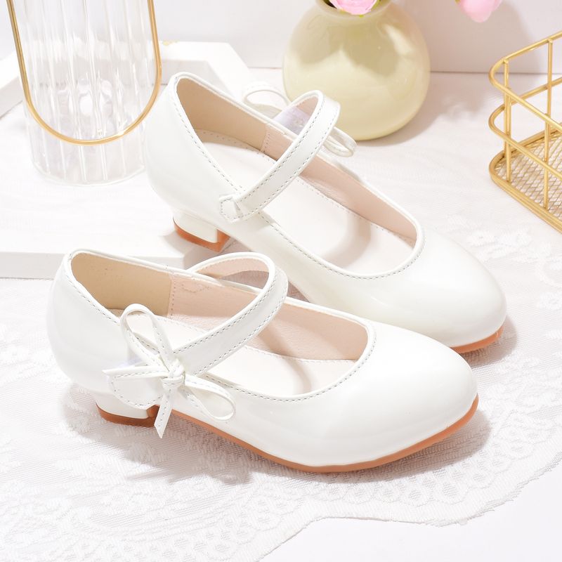 Children's leather shoes girls princess shoes high heels show a single shoe spring and autumn dress_voghion.com