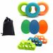 Juego de equipo de entrenamiento con balón de silicona para fortalecer los dedos y ejercitar los cinco dedos. Incluye anillo de silicona, ejercitador de cinco dedos, masajeador de agarre y balón de entrenamiento._voghion.com