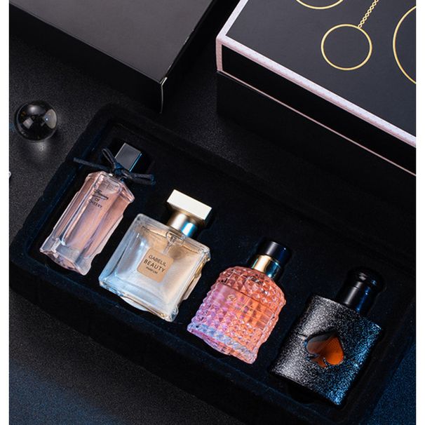 Naujas kvepalų rinkinys „Flower Tale Of Black Crow“, keturių dalių moteriškas kvepalų rinkinys, dovanų dėžutė. Gaivus ir ilgai išliekantis aromatas. Populiarūs kvepalai._voghion.com