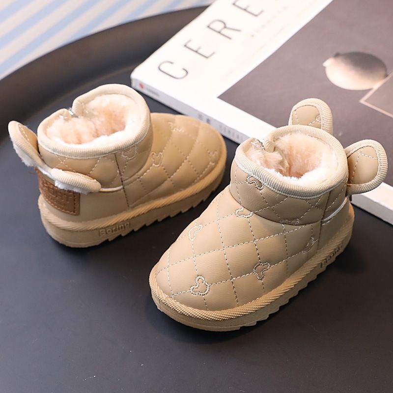 Baby Snowy 1-13 Year Old Winter Infant Walking Shoes Female Children's Plush Thickened Cotton Boots Male_voghion.com