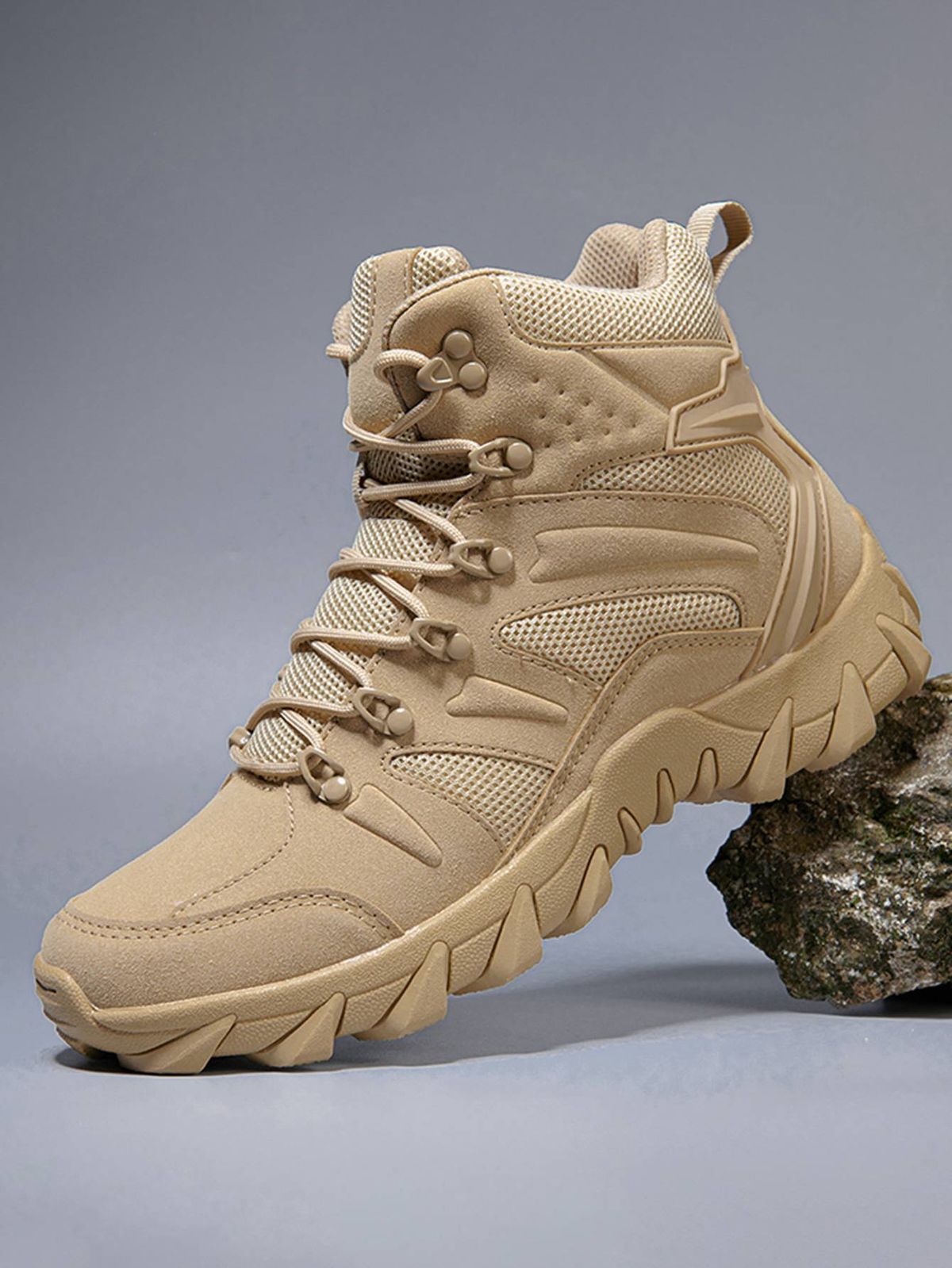 Men's Hiking Boots, Anti Slip And Comfortable Walking Boots, Men's Tactical Boots, Lightweight Casual Boots, Outdoor Hiking Boots_voghion.com