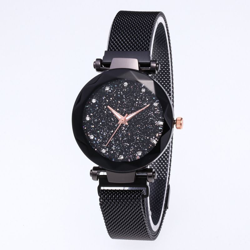 Magnet stone explosive gift two-piece suit bracelet watch micro-business drainage models rhinestone ladies quartz watch_voghion.com