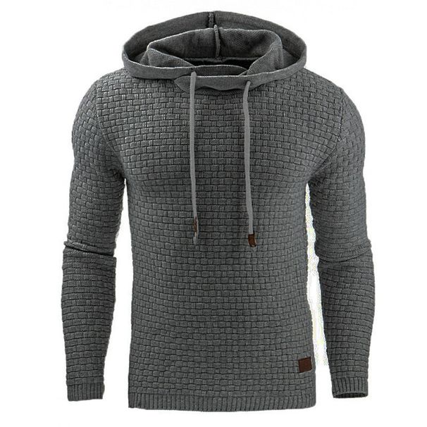 Nuovo giubbotto felpa con cappuccio a maniche lunghe in jacquard da uomo, colore caldo, autunno e inverno_voghion.com