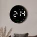 Modern LED Digital Wall Clock With Large Display, Temperature, Calendar & Alarm - Colorful Backlight For Living Room, Bedroom, Office_voghion.com