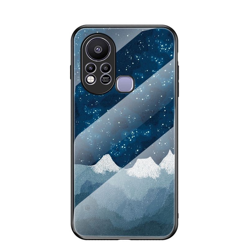 Infinix – Schutzhülle aus stoßfestem Glas, stoßfest, schwarzer Himmel, 11S, Note 10 Pro_voghion.com