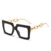 2022 New Personalized Chain Flat Mirror Big Eyeglass Fashion Colorful Frame Glasses_voghion.com