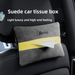 Fleece Hanging Multi-Functional Sun Visor Holder Creative Car Tissue Box_voghion.com