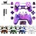 Gëeegent fir PS4 Slim komplett Set vu Grëff Shell PS4 JDM 040 Waassertransfer personaliséiert Shell Material Reparatur Ersatz Knäppchen_voghion.com