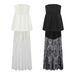 Women's Clothing Elegant Lace High-Waist Maxi Skirt Set - Off Shoulder Crop Top & Flowy Long Dress Two Piece Outfit, Slim Fit Formal/Party_voghion.com