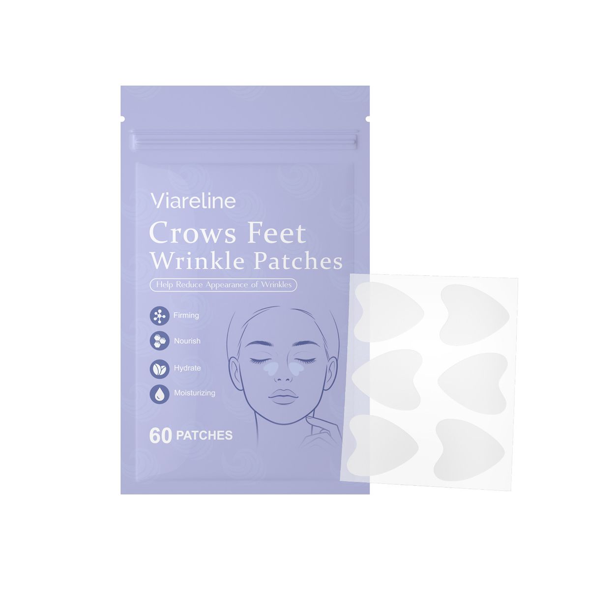 Viareline Collagen Facial Patch Night Nourishing Skin Moisturizing Soft And Hydrated Daily Care_voghion.com