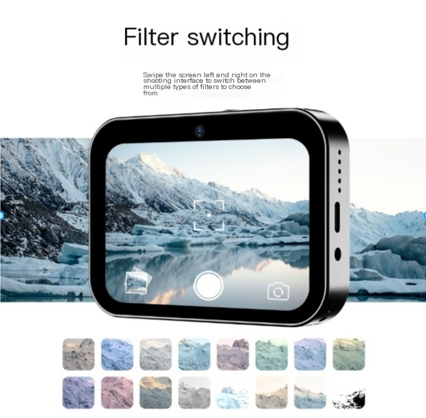 D6 Three Camera Home 64 Megapixel HD CCD Digital Music Camera Touchable Card Machine_voghion.com