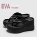 Women's Shoes Unisex Shoes Flip Flops Outdoor Wear EVA Platform Thick Bottom Beach Sandals High Heel Flip Flops_voghion.com