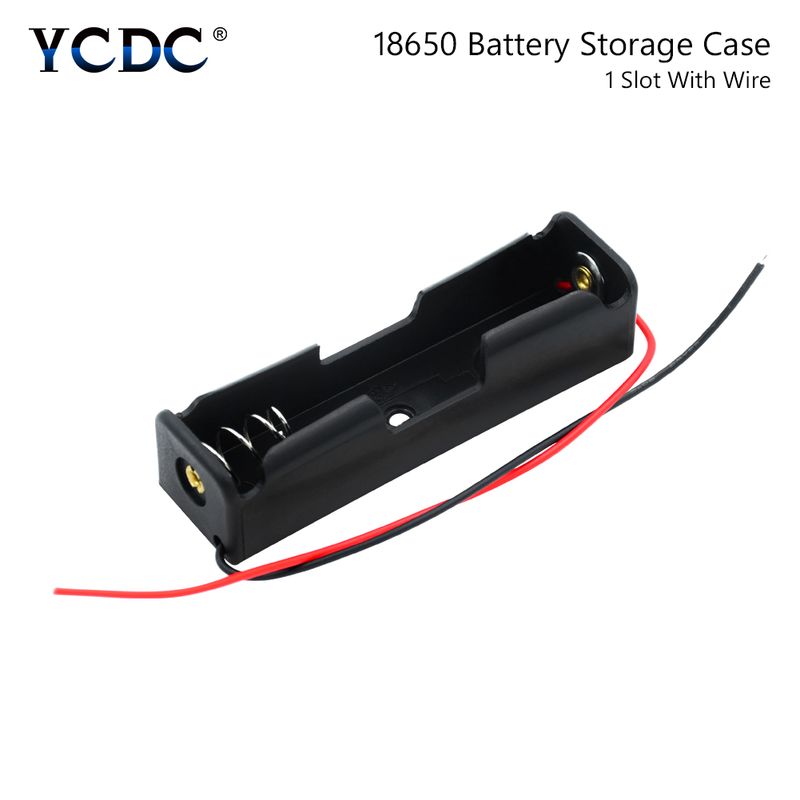10pcs 18650 Power Bank Cases 1X 2X 3X 4X 18650 Battery Holder Storage Box Case 1 2 3 4 Slot Batteries Container With Wire Lead_voghion.com