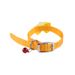 Collare per cani e gatti con campanellino a forma di fiore con diamanti a forma di farfalla, disponibile in più colori._voghion.com
