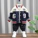 Boys' 2023 New Eition Mi to Large Chilren's Baseball Clothing Sportswear Spring an Autumn Style Western Fashion_voghion.com