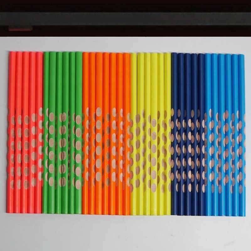 Crayons à mine épaisse AS pour enfants – Dureté HB, design ergonomique, gravure laser, parfaits pour les étudiants et la pratique de l'écriture_voghion.com