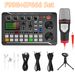 Cross-border Englesch Versioun F998 Live Soundkaart Ausrüstung Handy Computer Universal Kondensator Mikrofon Stand Full Set_voghion.com