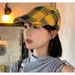 Neuer Dopamine-Retro-Karo-Fronthut für Frauen mit großem Kopfumfang, umgekehrt getragener Baskenmütze, freigebendem Gesicht und Kinderhut-Trend_voghion.com