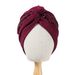 Men's Hats New Spring And Summer Fashion All Match Simple Indian Hat Cross Solid Color Sequin Flower Turban Hat Pleated Ethnic Hat_voghion.com
