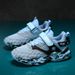 2025 Four Seasons Children's Breathable Boys' Medium To Large Trendy Hollow Double Mesh Running Shoes_voghion.com